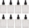 50ml Empty Essential Oil Dropper Bottle, 1.7oz Square Glass Serum Container for Liquid