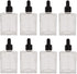 50ml Empty Essential Oil Dropper Bottle, 1.7oz Square Glass Serum Container for Liquid