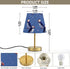 Yasala Table Lamp Puffins Cute Purple LED Night Light Minimalist Bedroom Reading Dorm Nightstand Desk Lamp Color
