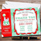 The Card Zoo Red & Green Red Circus Personalized Childrens Birthday Party Thank You Cards