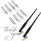 Zonon Oblique Calligraphy Dip Pen Set, 2-in-1 Calligraphy Oblique Pen or Straight Holder with 8 Pcs Replacement Nibs (2