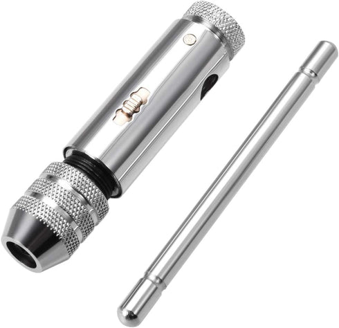 uxcell Adjustable Ratchet Tap Wrench T-Handle, for Metric M5-M12 Thread Taps, 111mm Body