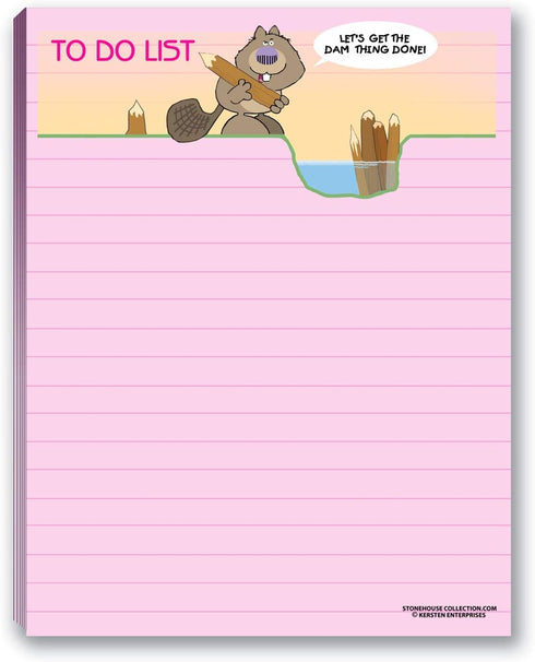 Stonehouse Collection 4 Funny Notepad Assorted Pack - Great Gift Set - 4.25 x 5.5in, 50 Sheets Per Pad