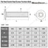 MewuDecor M6 35mm 18-8 (304), 10 x Socket Cap Furniture Bolts with Barrel Nuts for Furniture Cots Beds Crib and Chairs