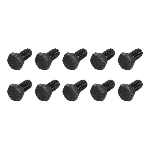 Hex Bolts (M6-1x12mm) 25Pcs, 12.9 Grade Fully Threaded Carbon Steel Black Oxide Coarse Thread UNC Hex Head Screw Bolt -