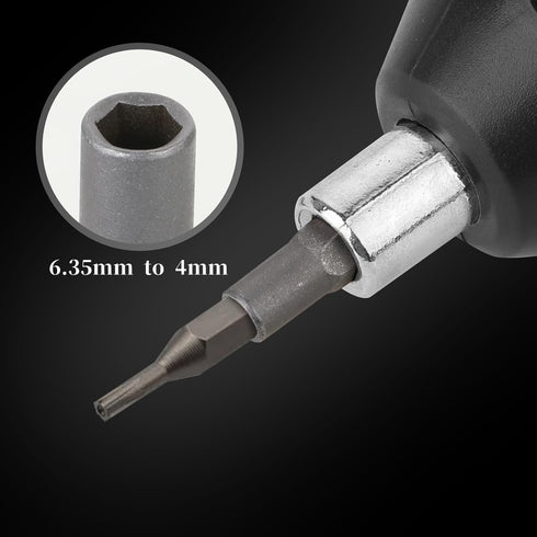 4 Pack Screw Driver Bit Adapter, 6.35mm 1/4" Insert Bit Adapter for Manual Electric Tool