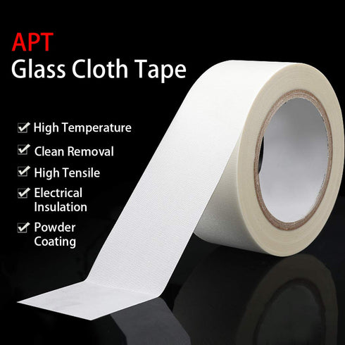 APT Glass Cloth Electrical Tape, High Temperature Masking Tape, 3/4" x 54 Ft, White