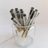Japanese Minimalist Style Black Ink Gel Pens,0.38mm Extra Fine Point Gel Ink Rollerball Pens,12 Count (WINYOOD-230)