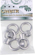 CNBTR Japanese Style Silver M8 304 Stainless Steel Ring Shape Lifting Eye Nut, Set of 5