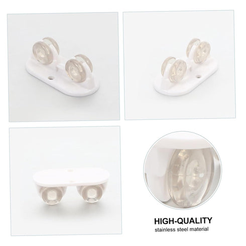 8pcs Self-Adhesive Storage Box Wheels Practical Sticky Casters for Bedside Tables Cabinets Suitcases and Trash Cans