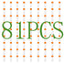 81PCS 2ml Cryo Tubes, Plastic Sample Vials with Screw Caps, Free from DNase, RNase, and Human DNA