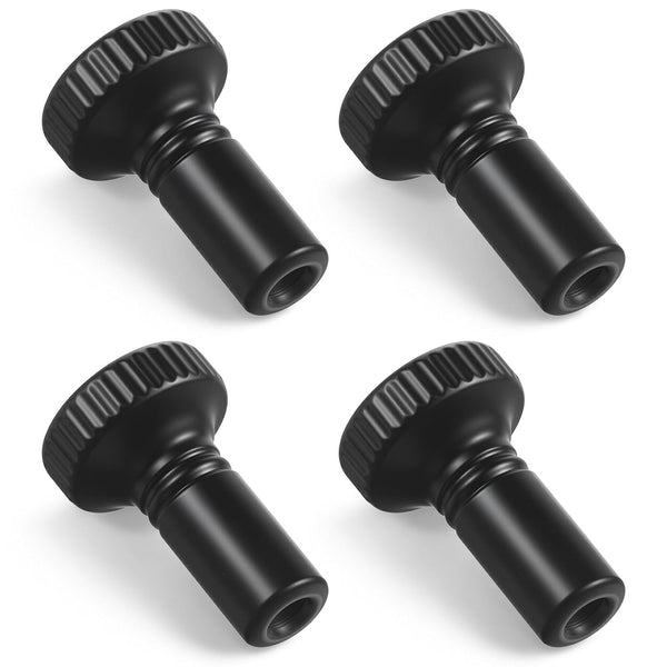 InnoHHustle 4 Pack Lamp Switch Knob, Black Brass On/Off Replacement Light Lamps &