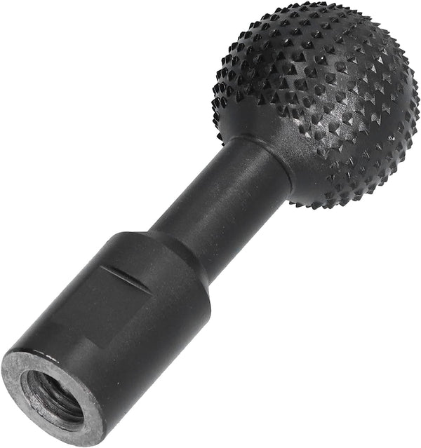 Ball Grinding Head - 5/8-11 Threads for 4 1/2 and 5 Inch Angle Grinder, Carbon Steel Wood Carving Burrs Power Carving