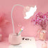 RIMIRICO Flower Table Lamp for Bedroom, LED Bedside Lamp Flexible Silicone Gooseneck Nightstand Lamp for Living Room