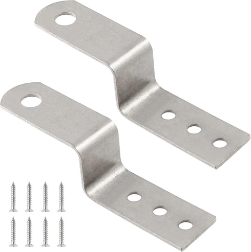 BokWin 15 Bracket,3.74 Inchx0.63 Inch Pcs Z Mounting Iron Right Angle Corner Bracket with Screws for Shelf Picture