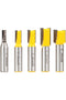 YONICO Straight Router Bits Set 5 Bit 1/2-Inch Shank 14522