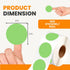 Performore 2 Inch Dot Matte Green Color Code Labels, Round Easy to Peel, 500 Stickers Per Roll