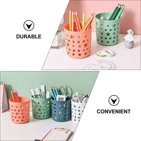 DOITOOL Locker Accessories Pencil Holder, 4pcs Desktop Office Pen Pencil Holder Cup, Makeup Brush Storage Organizer