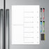 Magnetic Dry Erase Board Sheet for Refrigerator/Office/Locker, Weekly Planner with 1 Eraser, 4 Markers - 17” x 12”