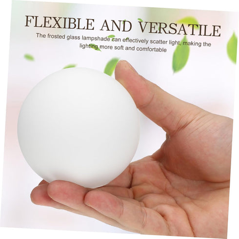 8 Inch 30mm Levemolo Frosted Glass Globe Lamp Shade round Ball Replacement Ceiling Light Cover for Wall Sconce