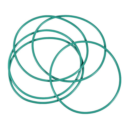 uxcell Fluorine Rubber O-Rings, 69mm OD 65.2mm ID 1.9mm Width FKM Seal Gasket, Green, Pack of 5 for Machinery Plumbing