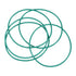 uxcell Fluorine Rubber O-Rings, 69mm OD 65.2mm ID 1.9mm Width FKM Seal Gasket, Green, Pack of 5 for Machinery Plumbing