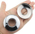 ITROLLE Shower Arm Flange 2PCS Chrome Plated Stainless Steel 2 Inches Round Arc Escutcheon Plate for Shower Heads
