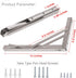 14",Heavy 330lbs Pack 2 YUMORE Folding Shelf Bracket Duty Stainless Steel Collapsible Shelf-Bracket Max Load Wall