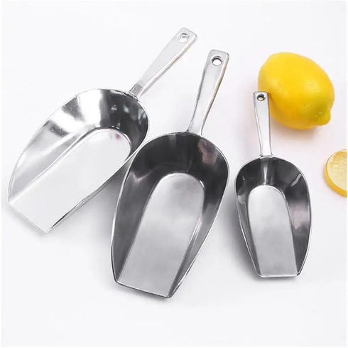 Generic Holder(30.5X10.8X8CM) Scoop Ice Metal Scoops Utility Large Flour Cube Aluminum Kitchen Measuring Bean Coffee
