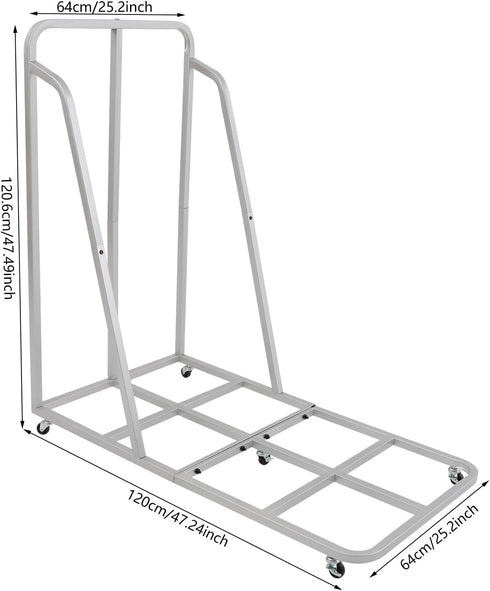 5 360 Rest Mat Trolley Storage Cart, Teaching Rolling Cart for Sleeping Mats, Mobile Nap Mats & Soft Play Equipment