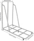 5 360 Rest Mat Trolley Storage Cart, Teaching Rolling Cart for Sleeping Mats, Mobile Nap Mats & Soft Play Equipment