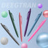 Pens Bulk, 50 Pack No Bleed Purple Medium Point Click Pens, Wholesale Retractable Ballpoint Smooth Ink 1.0MM