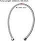 uxcell Corrugated Stainless Steel Flexible Water Line 39.4inch Long G1/2 Female Threaded Connector with Washer