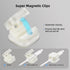 RITPHI 6 Pcs Magnetic Cable Clips, Cable Management, Office Desk Accessories, Cord Organizer, Cable Smooth