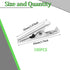 100 PCS Metal Alligator Clips, 43 mm Nickel Plated Spring Clamps for Soldering and Electrical Testing