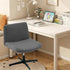Generic Armless Criss Cross Chair Cover Looking Stretch Mid Back Wide Accent Chair Slipcover, Exquisite Vanity Cover