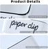 Ceramic Farmhouse Paper Clip Holders for Desk, 3.3-Inch (White)