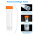 PATIKIL 50ML Plastic Centrifuge Tubes, 25 Pcs Orange Test Tube Container with Leak-Proof Screw Caps for Laboratory