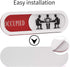 Do Not Disturb Welcome Please Knock Sign, Privacy Sign for Home Office, Slider Door Sign (Tells Room Vacant or Occupied)
