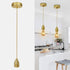 YNDD Mini Pendant Light Cord Kit, Industrial Retro Gold Pendant Light, 3.94ft Adjustable