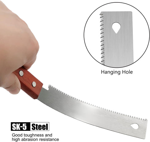 Mini Hand Saw, 6 Inch Flush Cut Saw, 17 TPI Trim Saw for Woodworking Small Projects