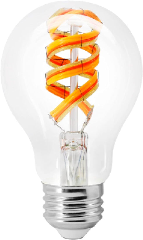A19 Bulb, 7W 2000K, 1 Pack (75807) Sylvania WiFi LED Smart RGBW Color and Amber Finish Filament Light Efficient