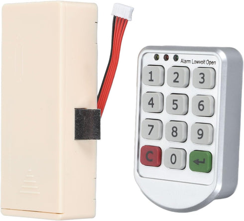 Keyless Digital for Cabinets & Furniture PIN Entry, Compact Design for Wardrobes, Shoe Racks, Nightstands No Keys