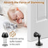 KOLAKO Magnetic Door Stops, Stainless Steel Door Stopper, Brushed Satin Nickel Wall Floor Mounted Holder for Home