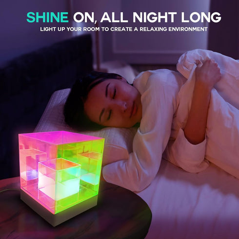 3D Lumoonosity Infinity Cube Light - Infinity Lamp for Bedroom, Gamer Room - USB Powered, Color Changing Eye-Catching