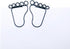 Foot Shaped Paper Clips, 100 Count, Great for Collectors or Office Gift, Comes in Round Tin with Lid