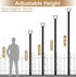 Queension 10FT 1 Pack Deck String Light Poles for Outdoor String Lights for Garden, Backyard, Patio Lighting Stand