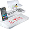 Desktop Whiteboard - Glass Dry Erase Board, 2 Pack, with Phone & Tablet Slot, 4 Markers, 1 Eraser