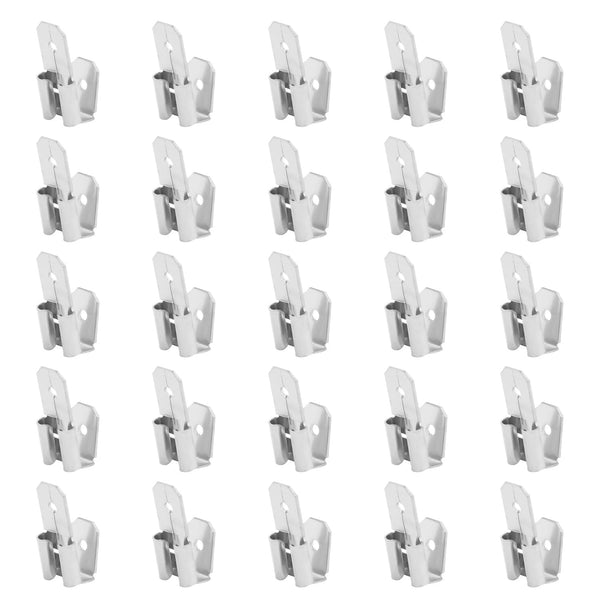 25pcs Electrical Double Male Female Adapter, Aluminum Alloy Piggyback Spade Wire Terminals