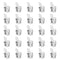 25pcs Electrical Double Male Female Adapter, Aluminum Alloy Piggyback Spade Wire Terminals